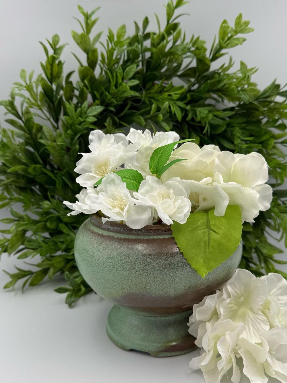 Frankoma Pottery Plainsman Green Planter 22S